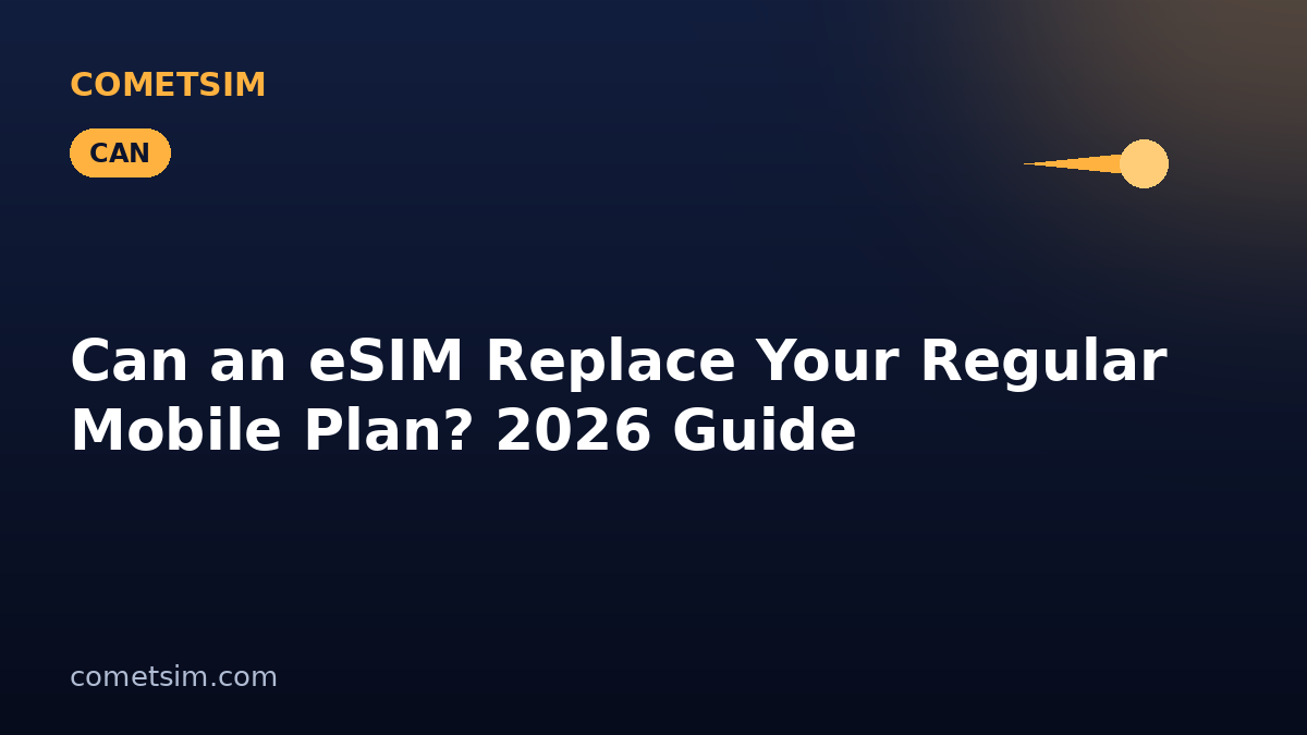 Can an eSIM Replace Your Regular Mobile Plan? 2026 Guide