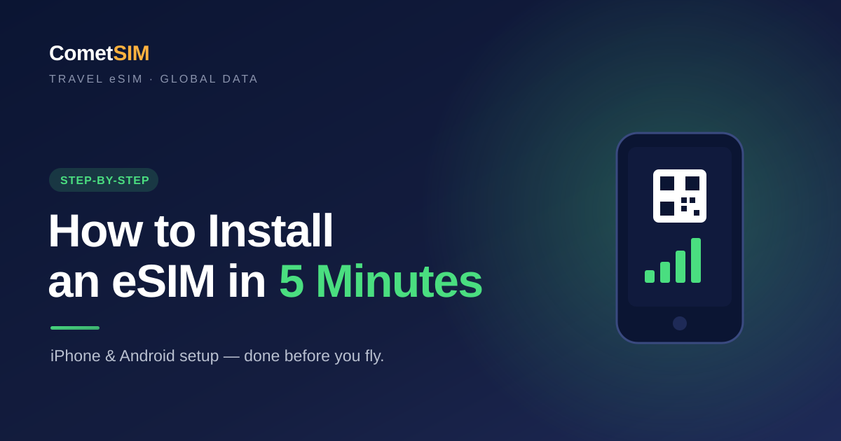 How to Install an eSIM on iPhone & Android (Step-by-Step)