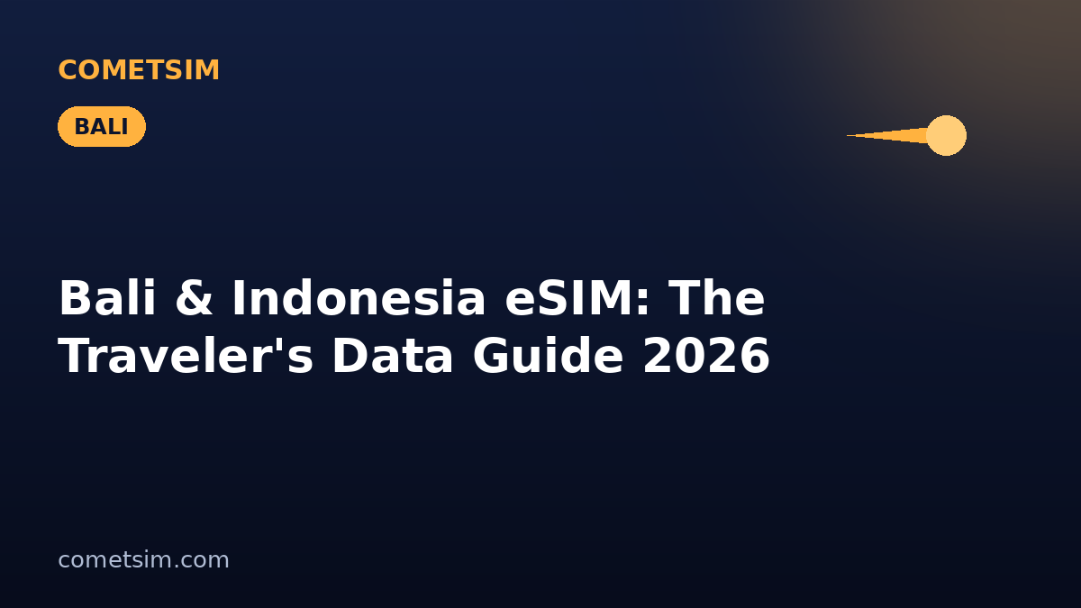 Bali & Indonesia eSIM: The Traveler's Data Guide 2026