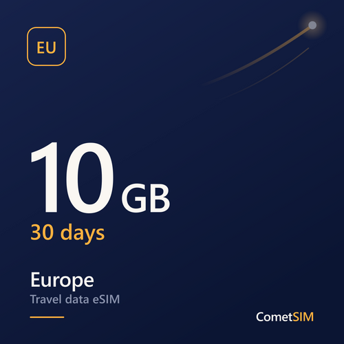 Europe eSIM — Data Across 40 Countries