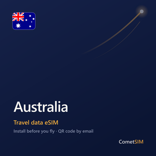Australia travel data eSIM by CometSIM