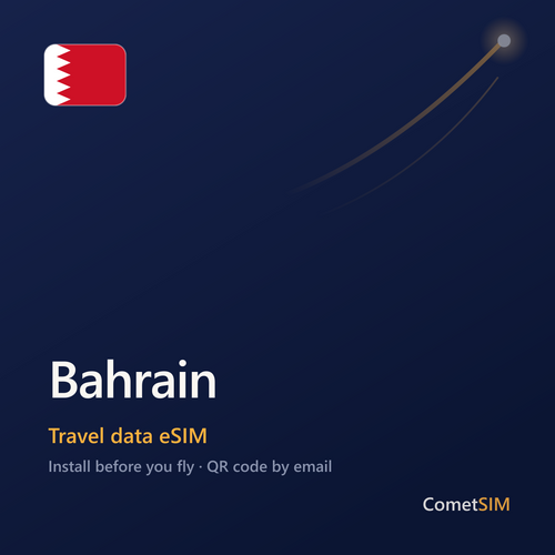 Bahrain travel data eSIM by CometSIM