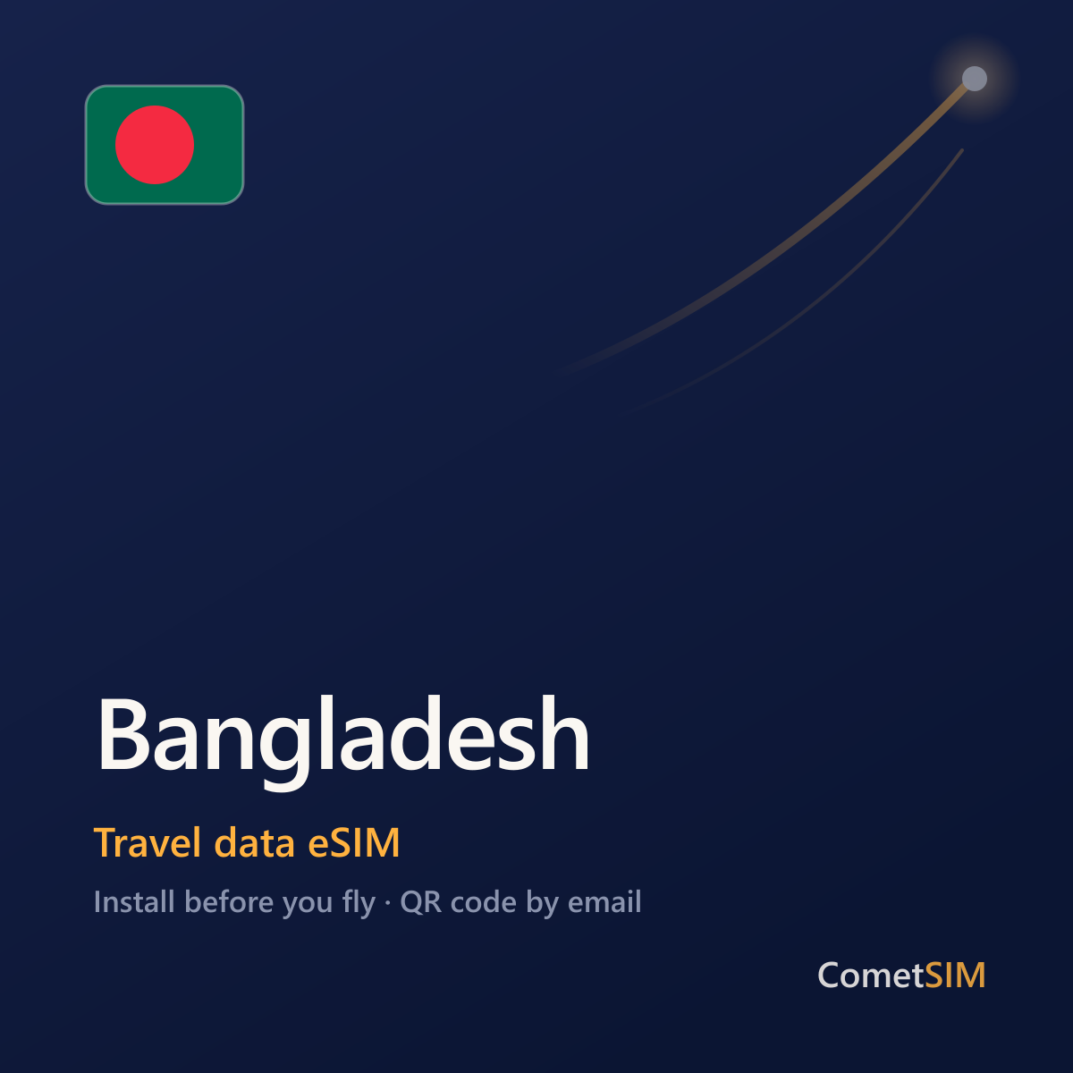 Bangladesh travel data eSIM by CometSIM