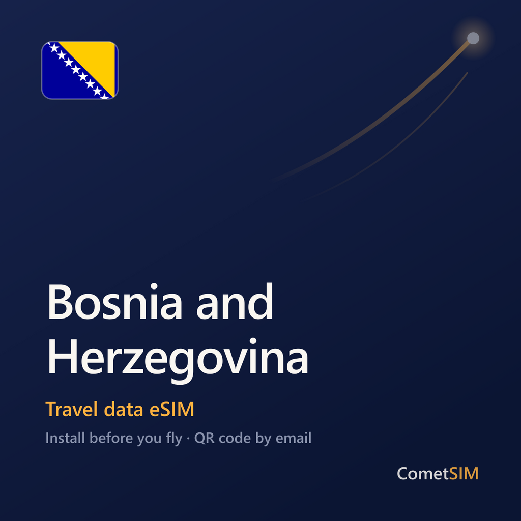Bosnia and Herzegovina eSIM — Travel Data Plan