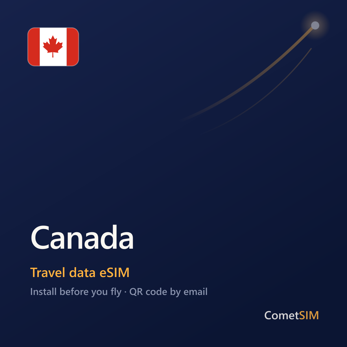 Canada travel data eSIM by CometSIM