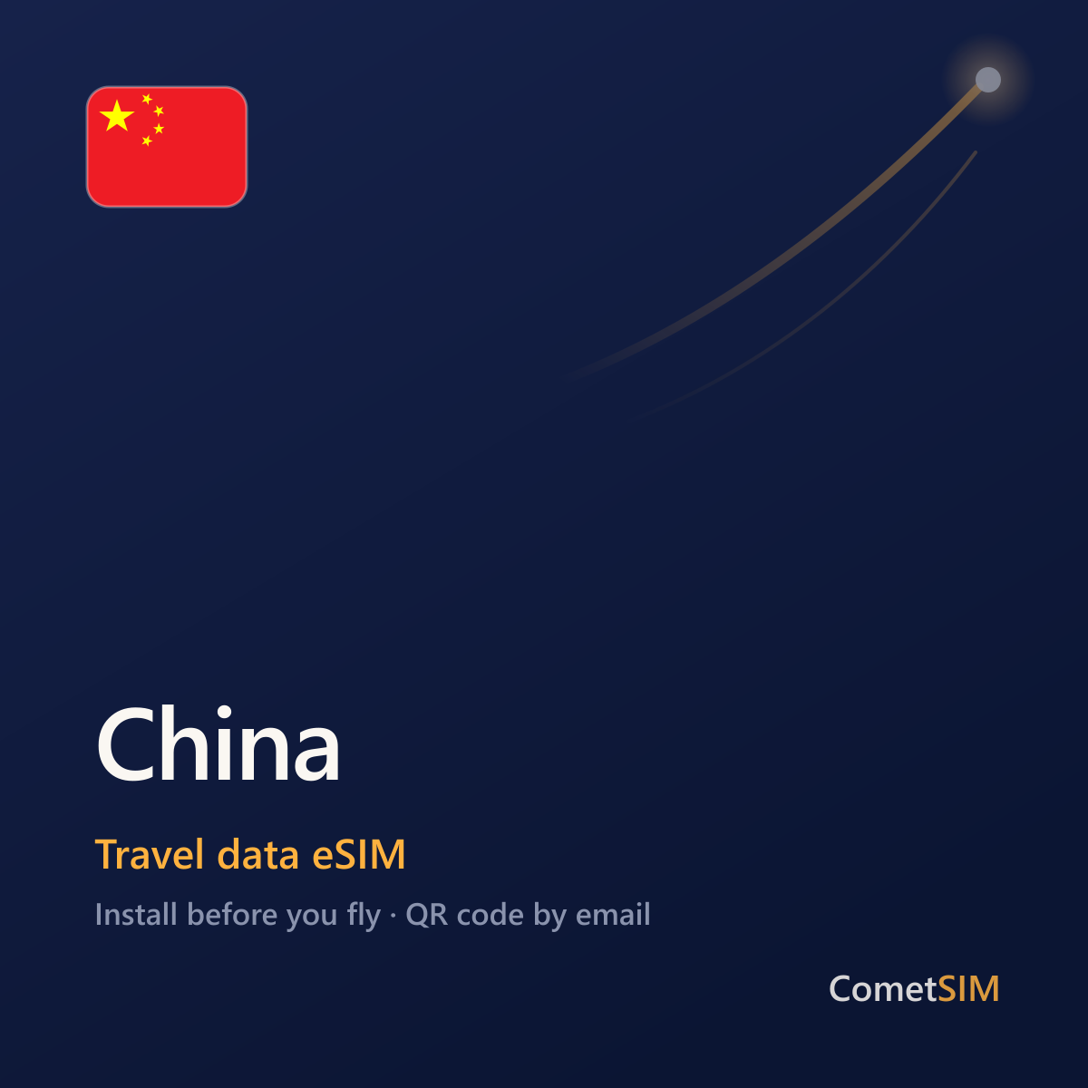 China travel data eSIM by CometSIM