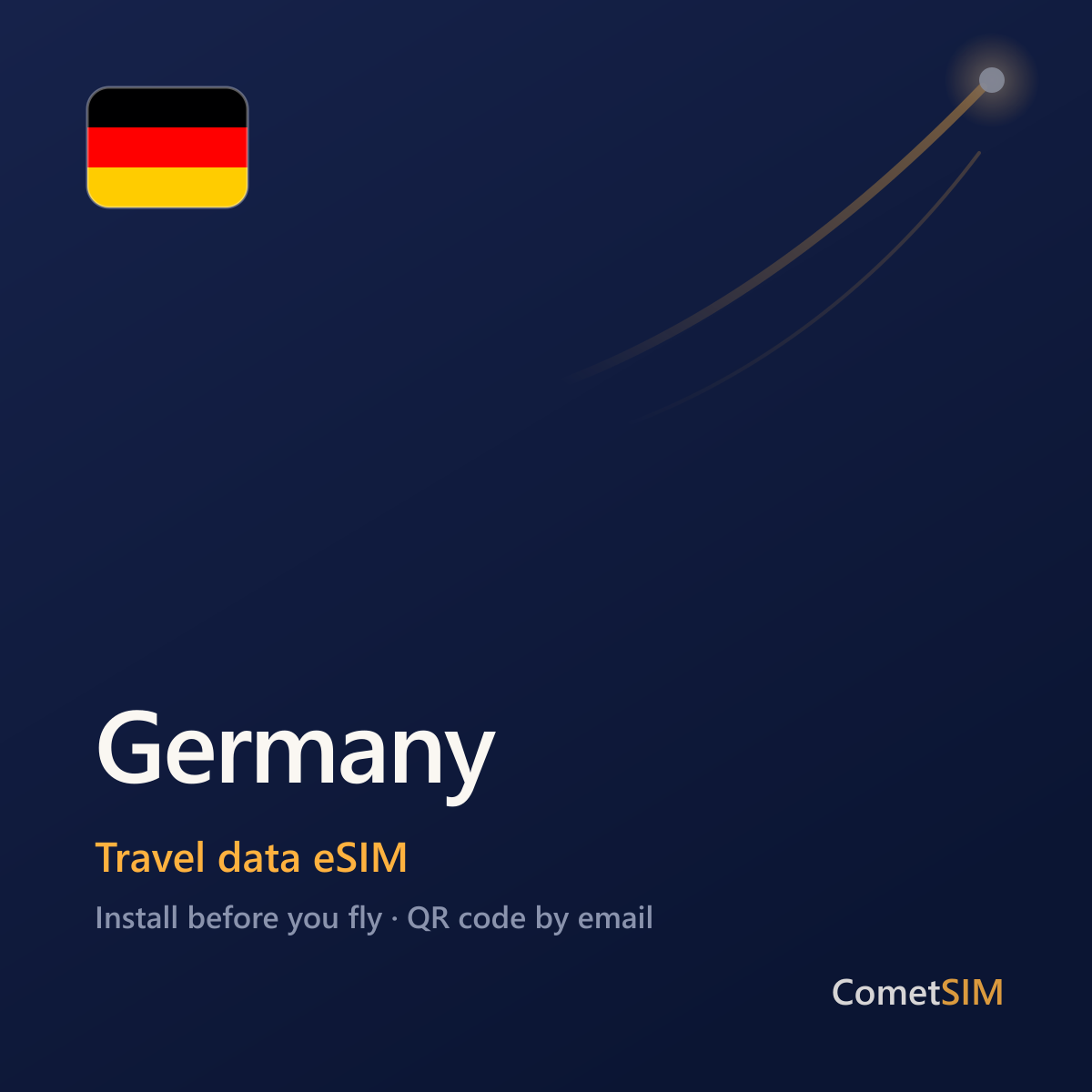 Germany travel data eSIM by CometSIM