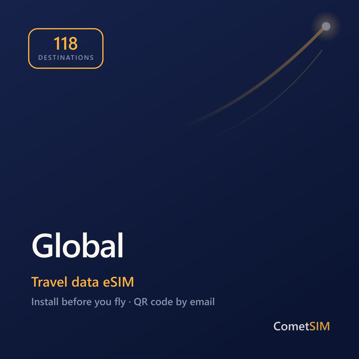 Global travel data eSIM by CometSIM