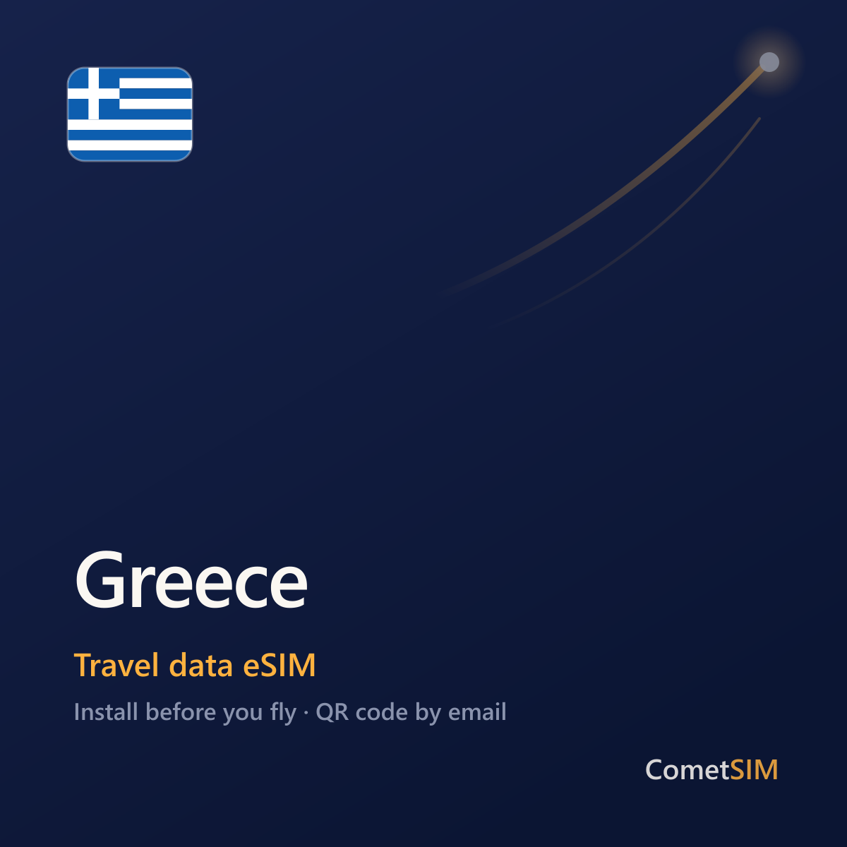 Greece travel data eSIM by CometSIM
