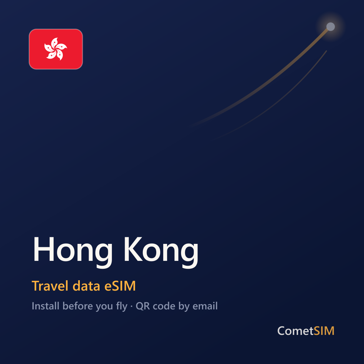 Hong Kong travel data eSIM by CometSIM