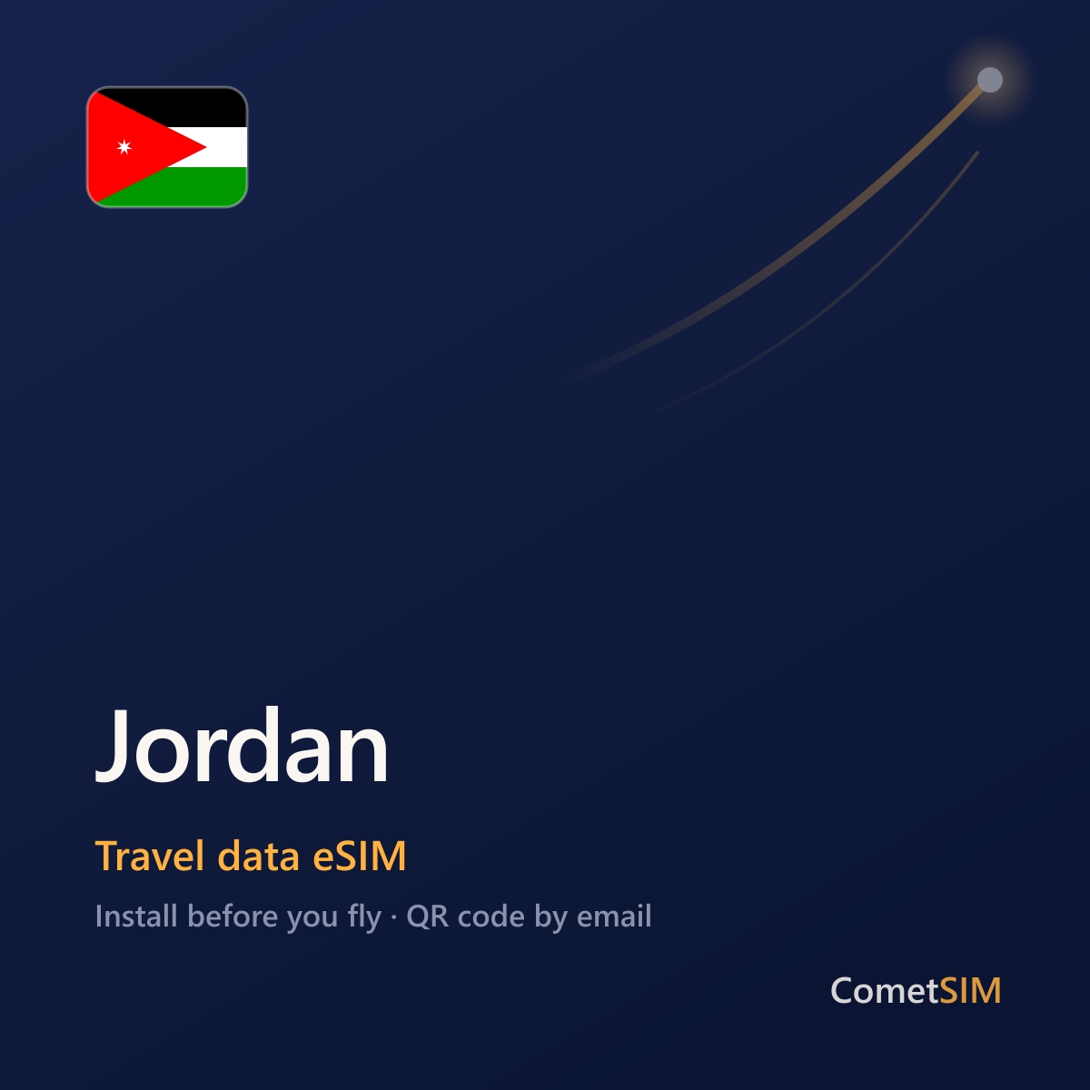 Jordan travel data eSIM by CometSIM