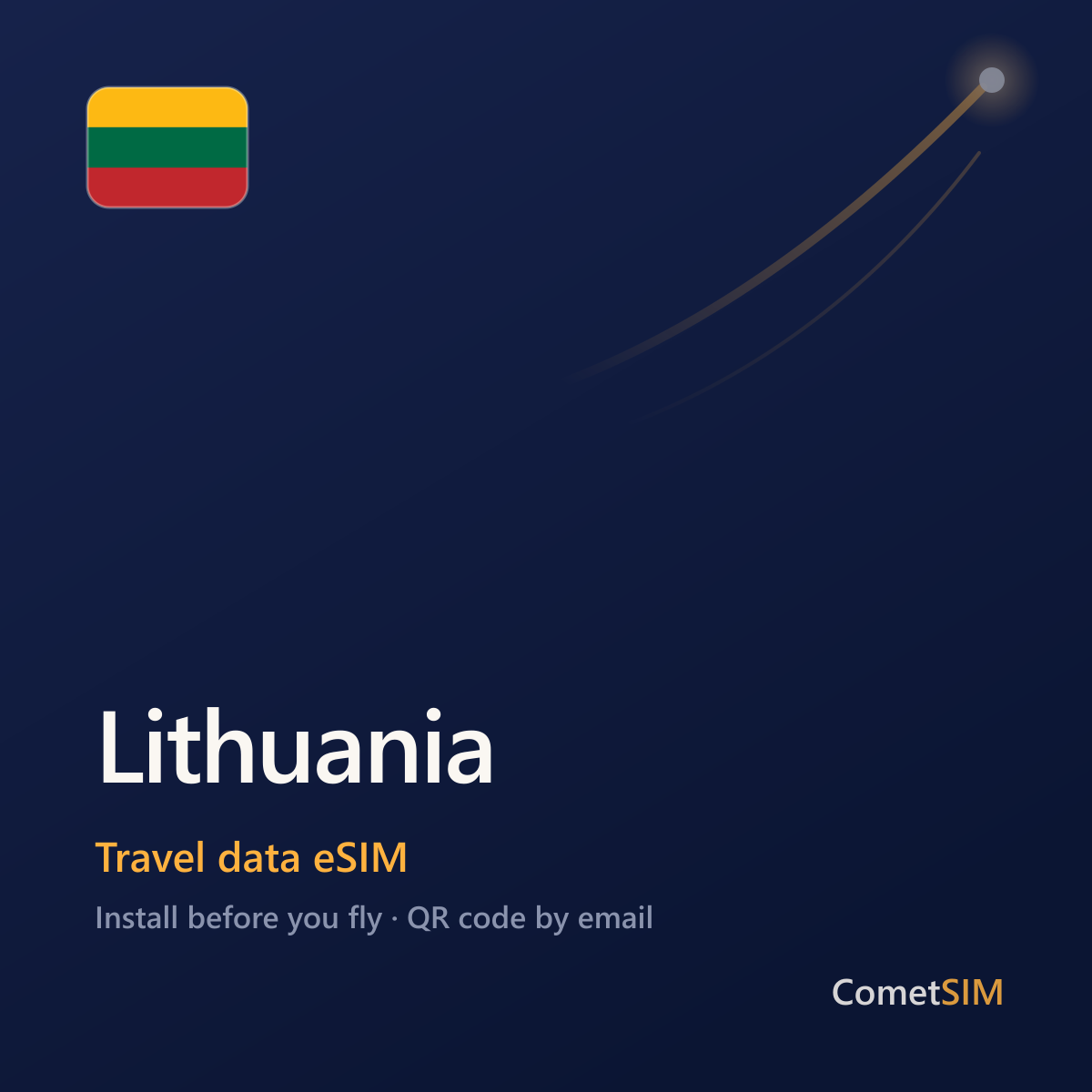Lithuania eSIM — Travel Data Plan