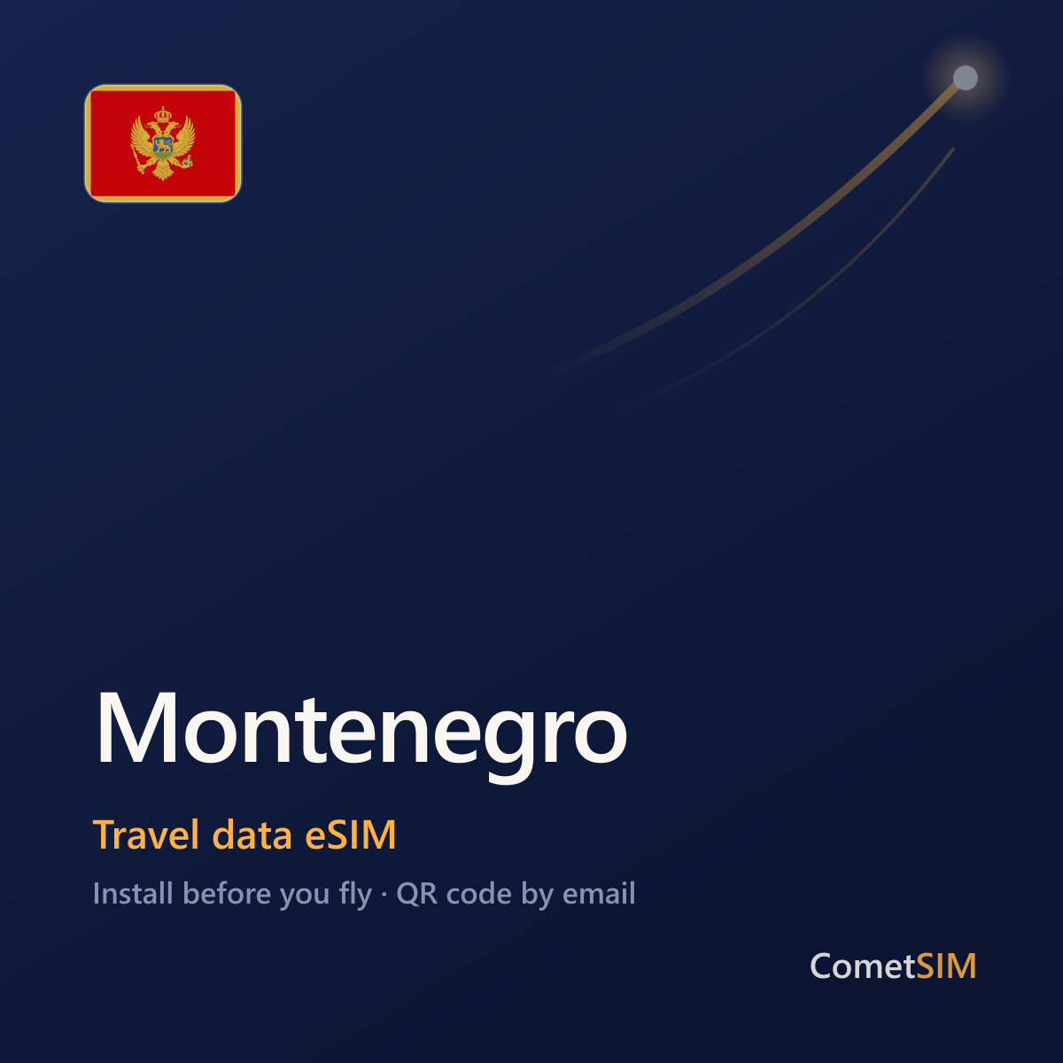 Montenegro eSIM — Travel Data Plan
