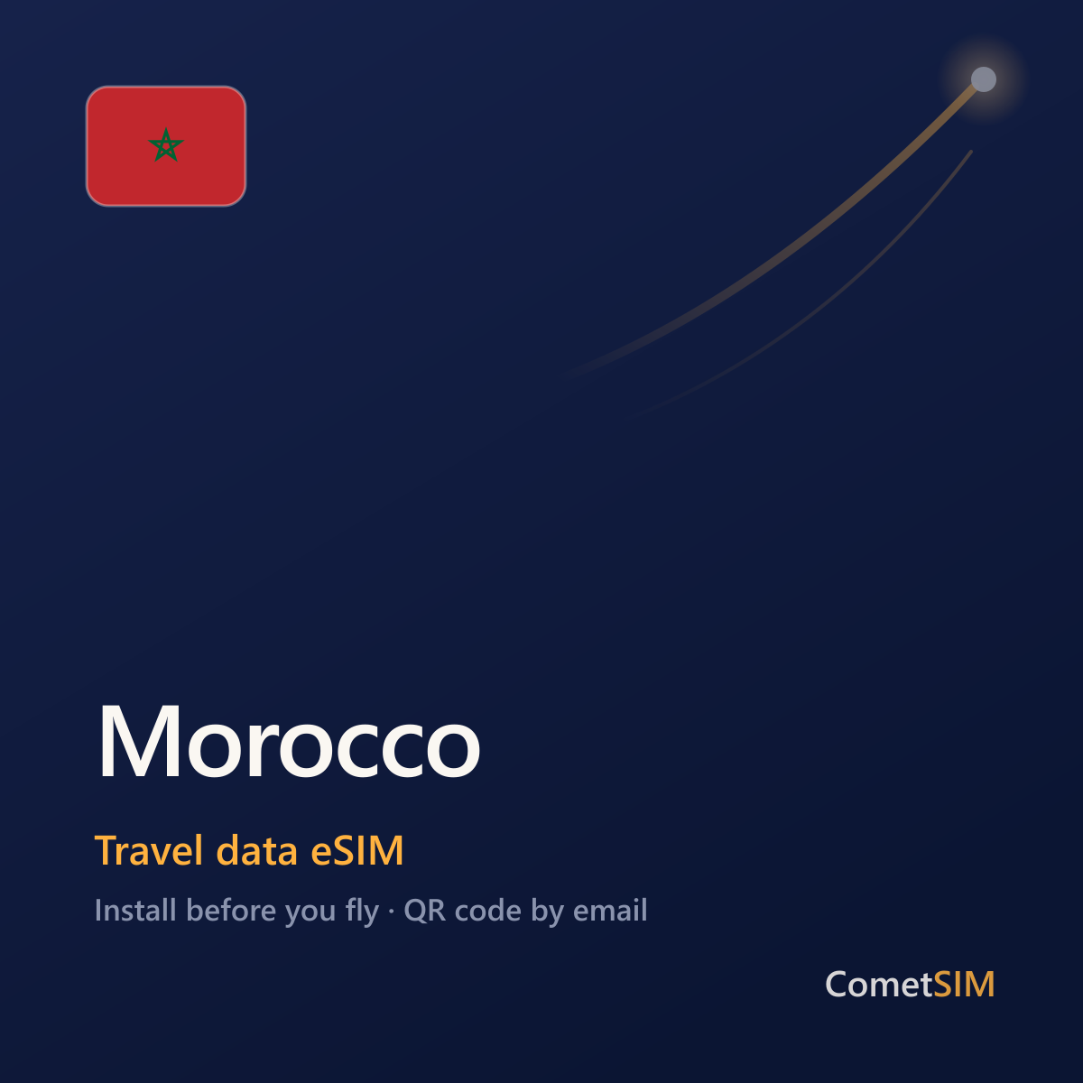 Morocco travel data eSIM by CometSIM