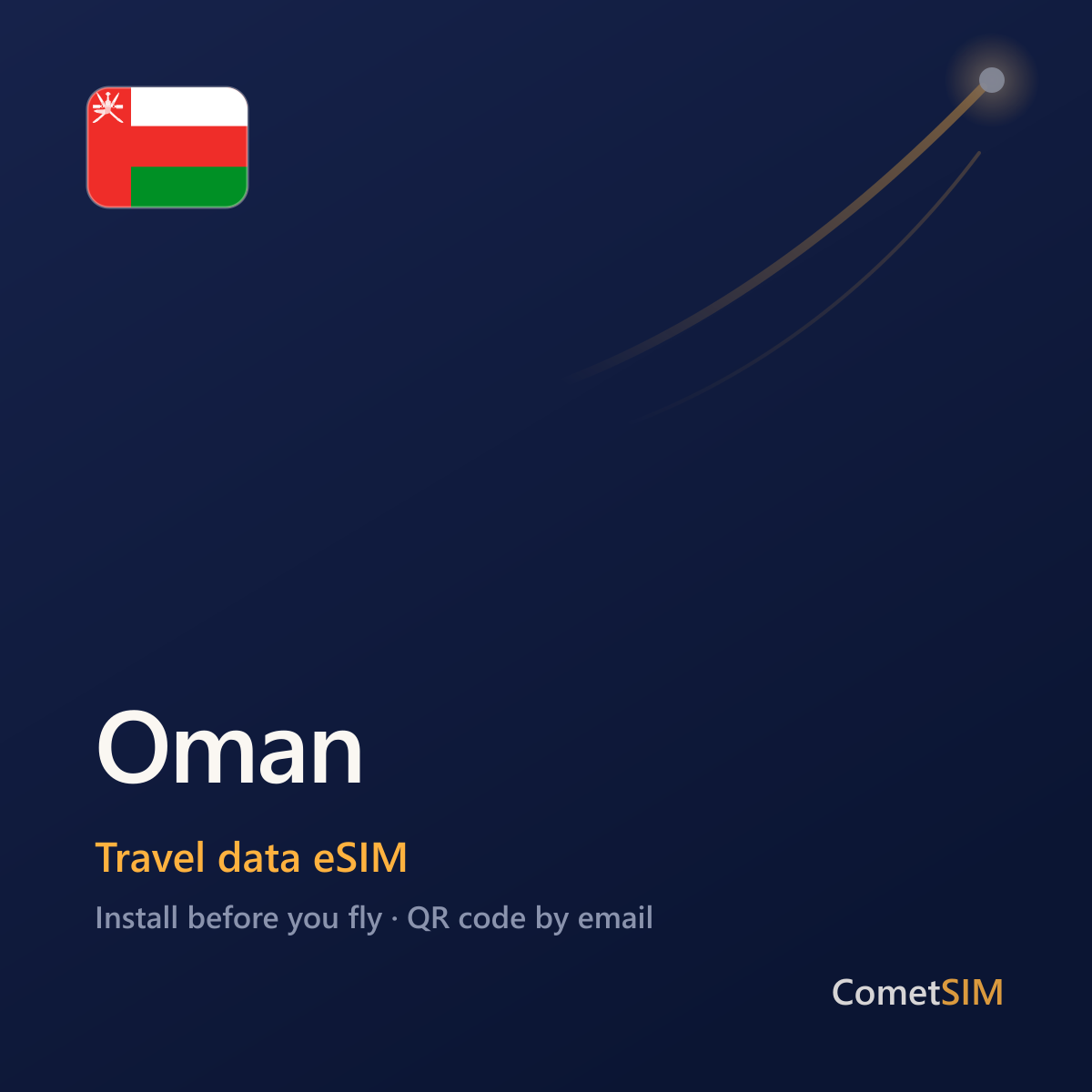 Oman travel data eSIM by CometSIM