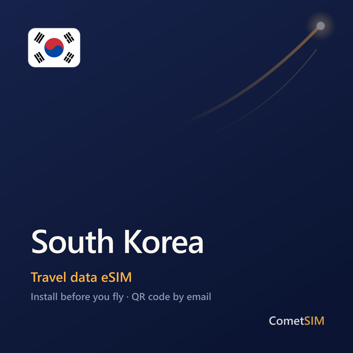 South Korea travel data eSIM by CometSIM