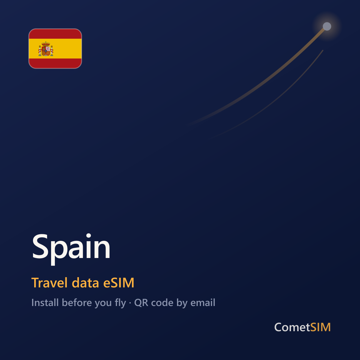 Spain travel data eSIM by CometSIM