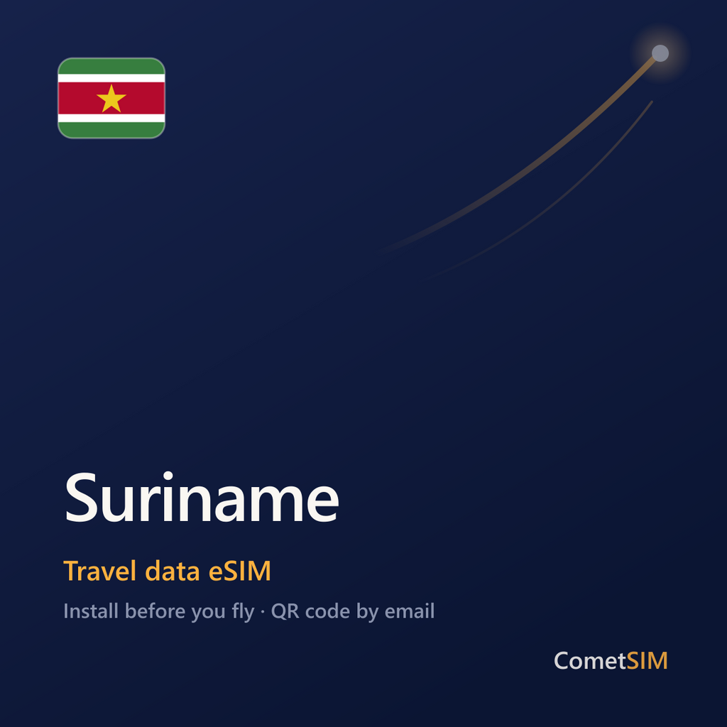 Suriname eSIM — Travel Data Plan