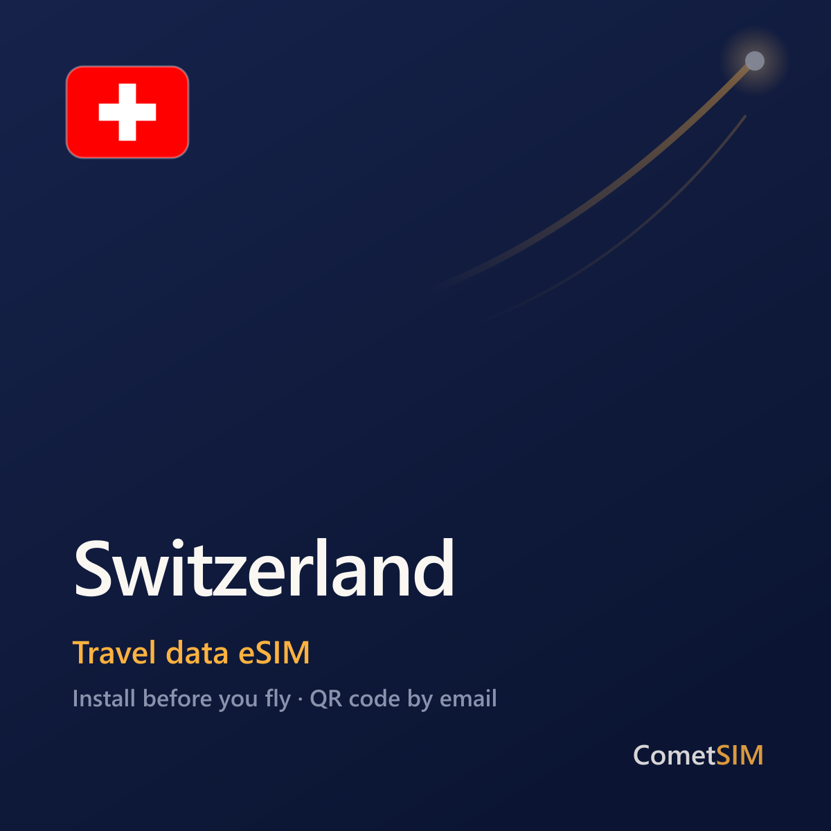 Switzerland travel data eSIM by CometSIM