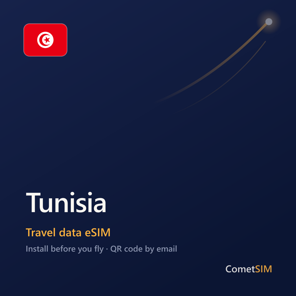 Tunisia travel data eSIM by CometSIM