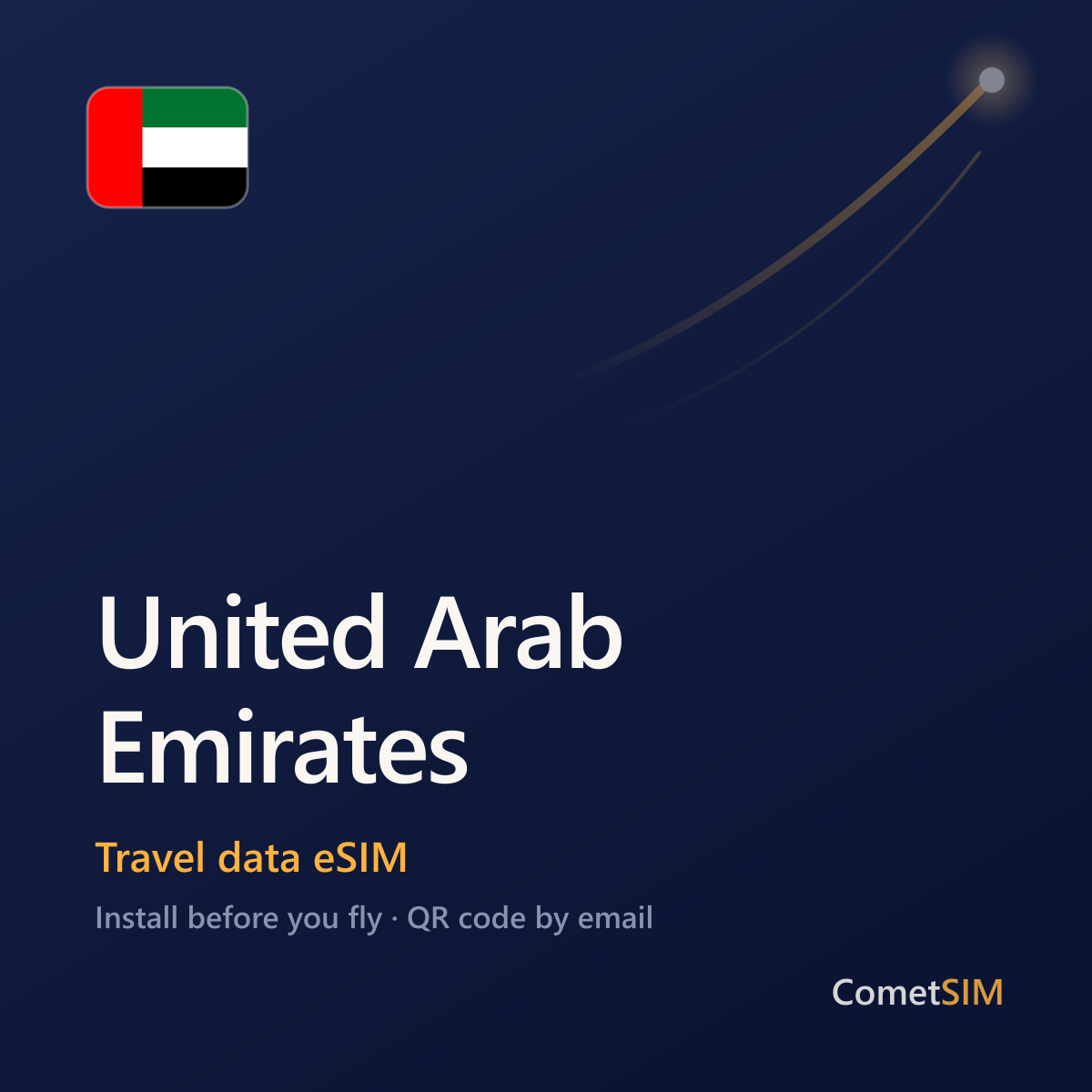 United Arab Emirates travel data eSIM by CometSIM
