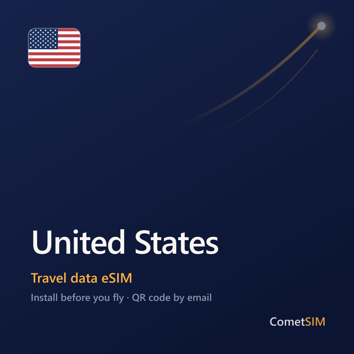 United States travel data eSIM by CometSIM