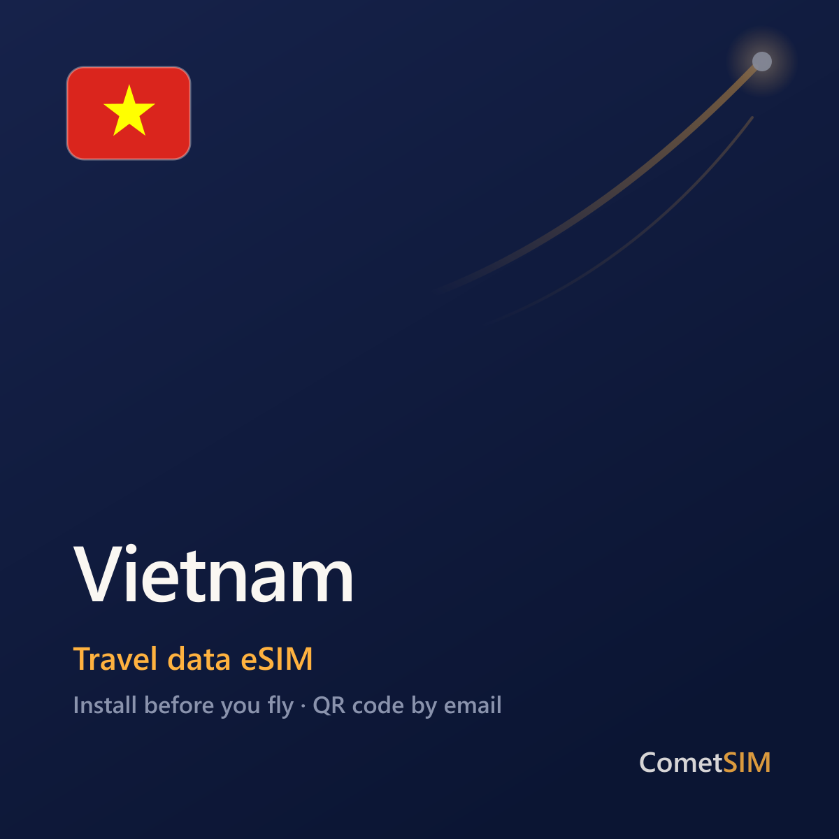 Vietnam travel data eSIM by CometSIM
