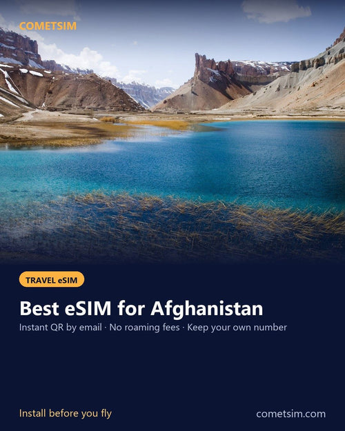 Afghanistan travel eSIM – instant QR, no roaming fees