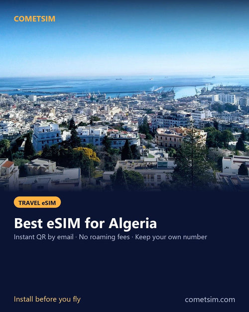 Algeria travel eSIM – instant QR, no roaming fees