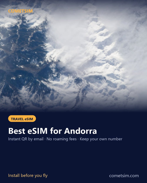 Andorra travel eSIM – instant QR, no roaming fees