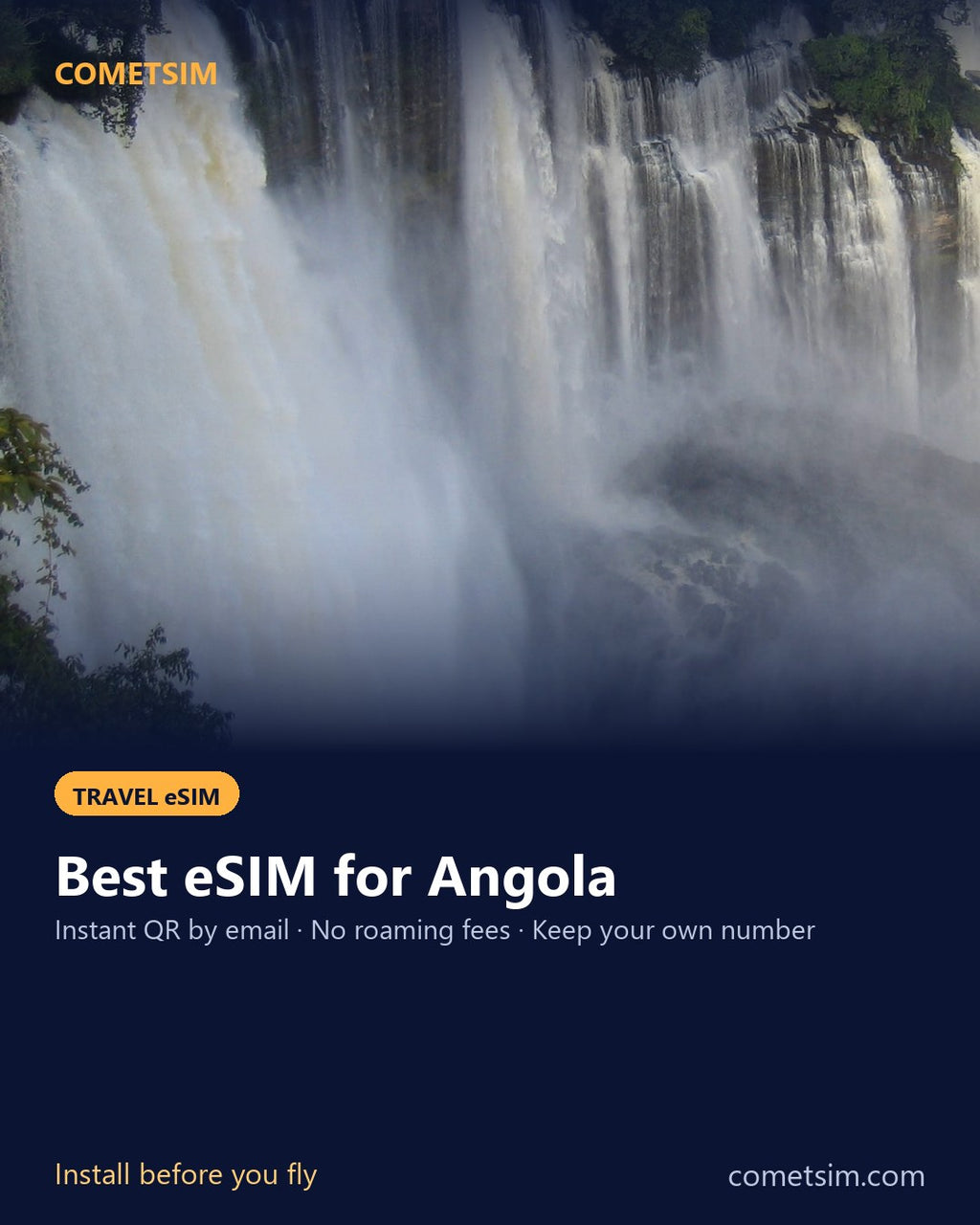 Angola travel eSIM – instant QR, no roaming fees