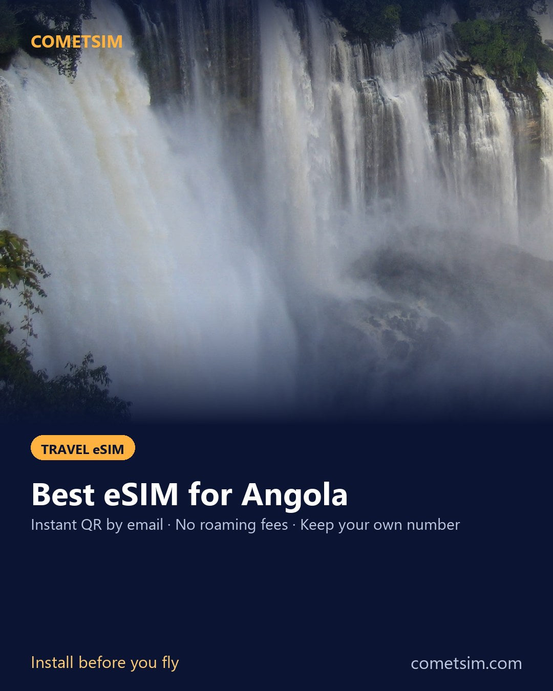 Angola travel eSIM – instant QR, no roaming fees