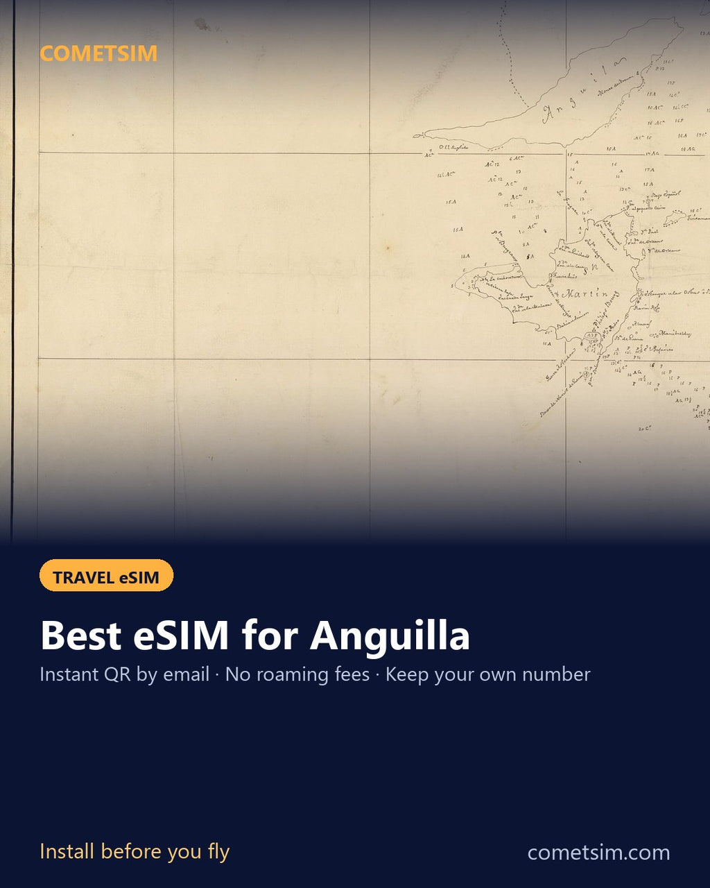 Anguilla travel eSIM – instant QR, no roaming fees