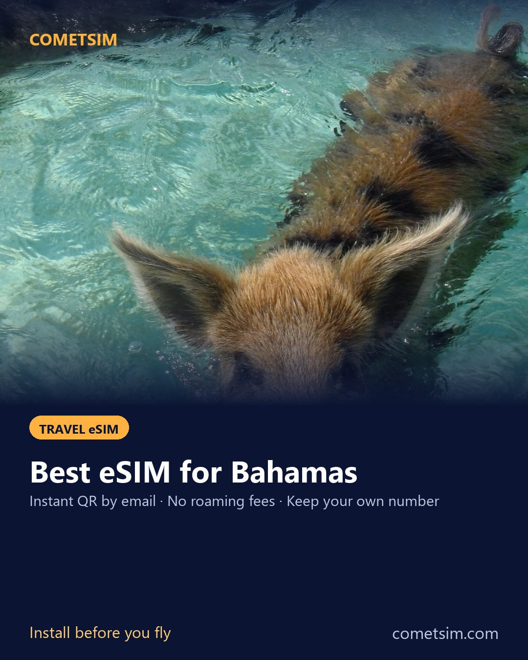 Bahamas travel eSIM – instant QR, no roaming fees