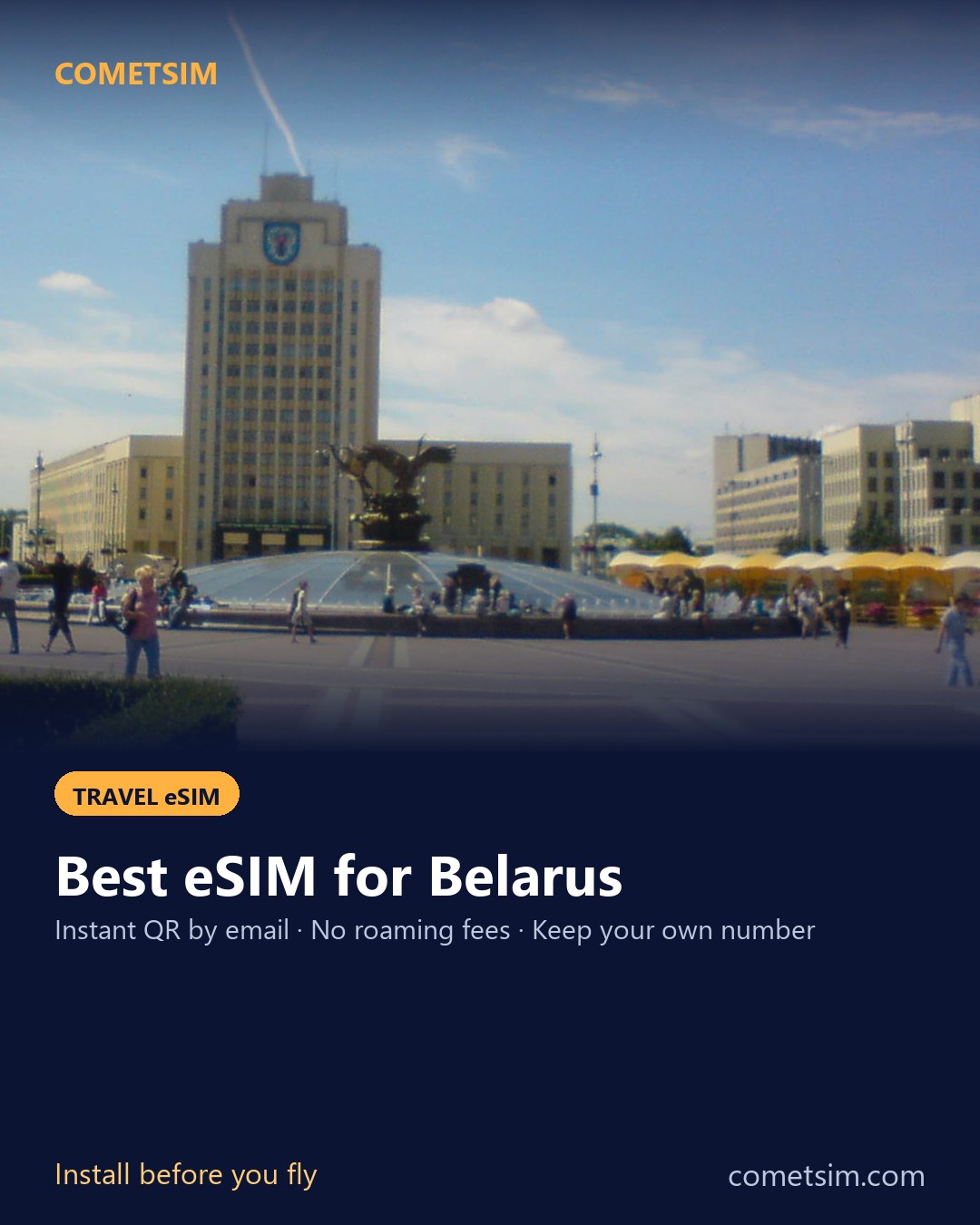 Belarus travel eSIM – instant QR, no roaming fees