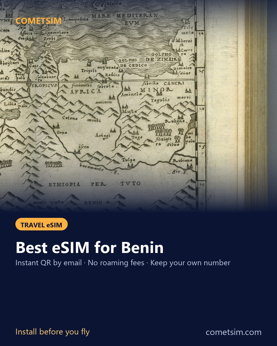 Benin travel eSIM – instant QR, no roaming fees