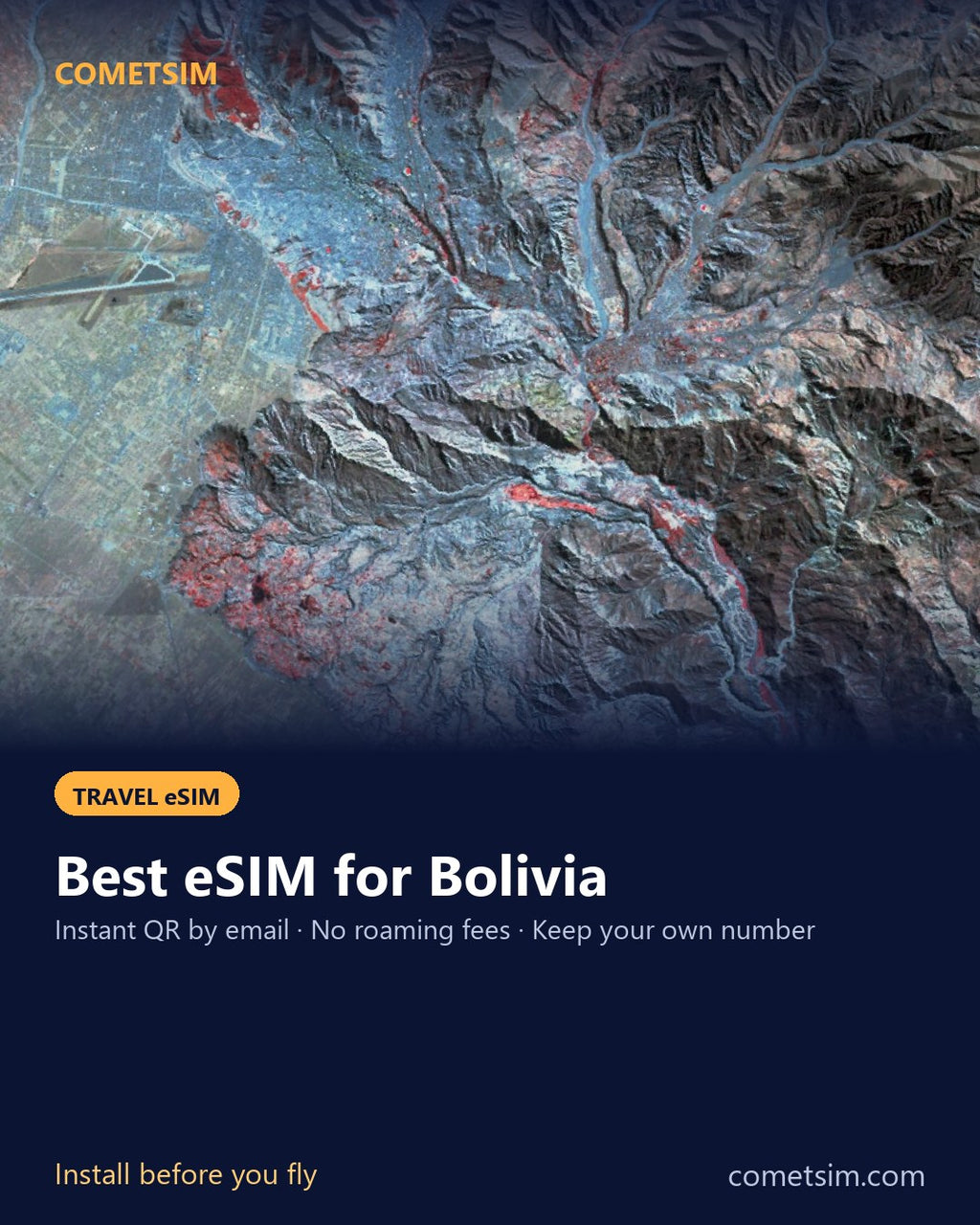 Bolivia travel eSIM – instant QR, no roaming fees