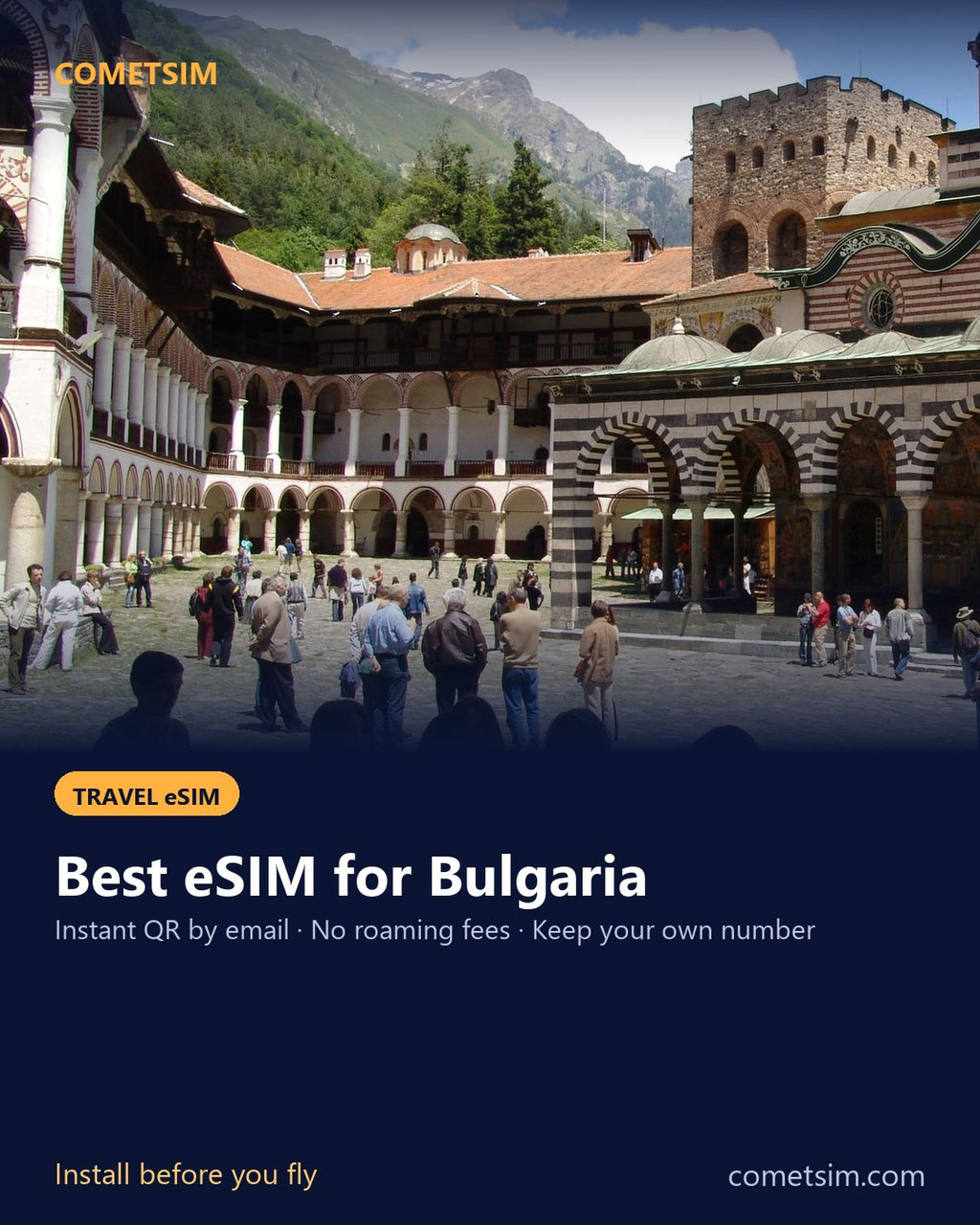 Bulgaria travel eSIM – instant QR, no roaming fees