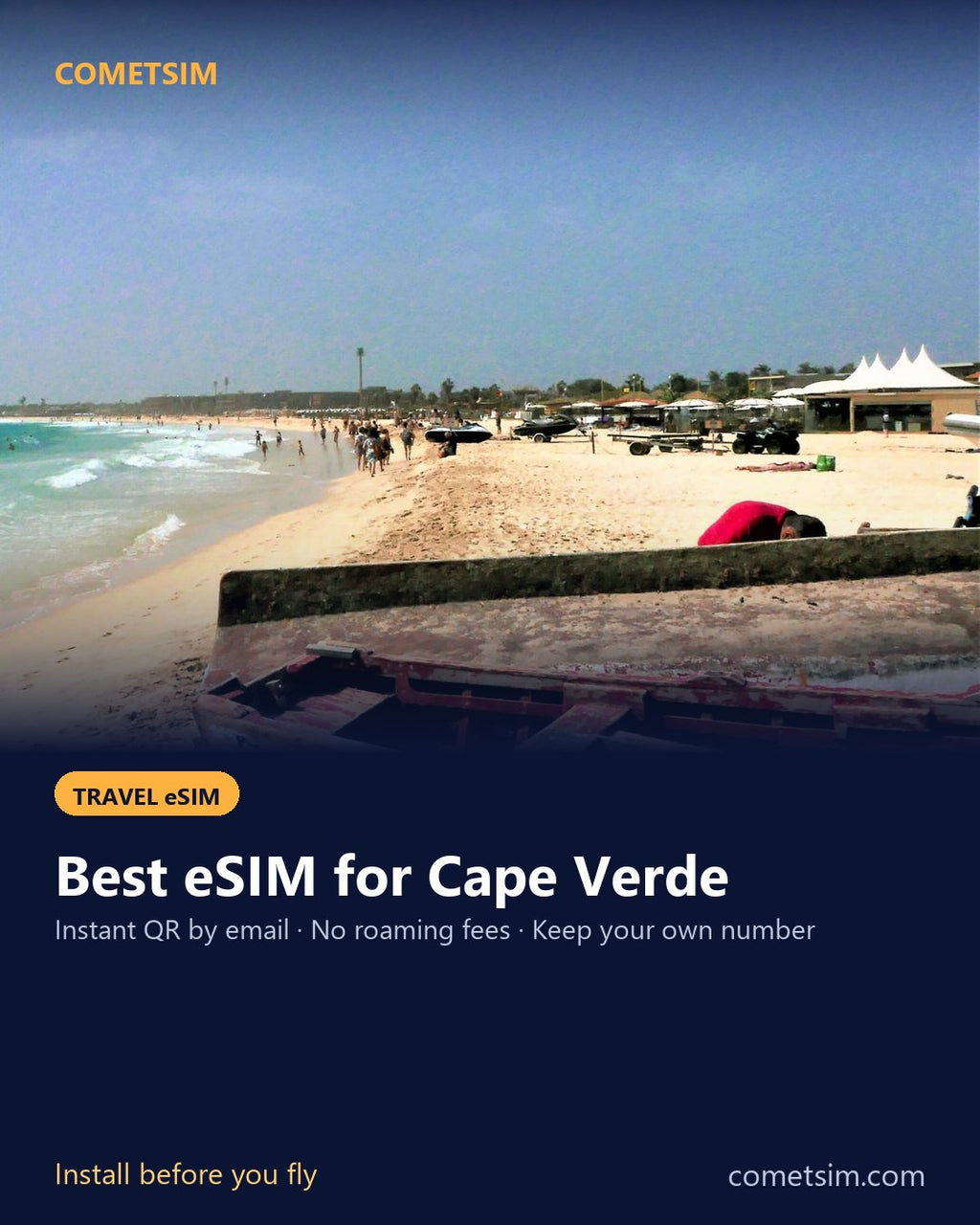 Cape Verde travel eSIM – instant QR, no roaming fees