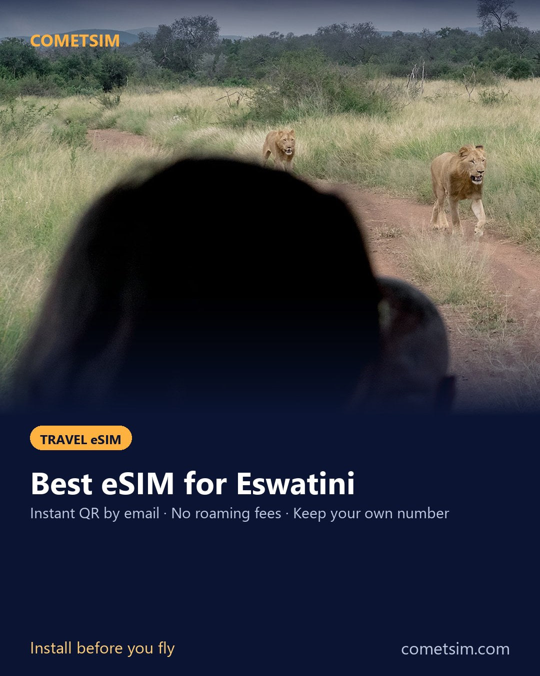 Eswatini travel eSIM – instant QR, no roaming fees