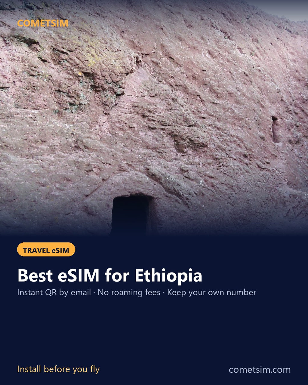 Ethiopia travel eSIM – instant QR, no roaming fees