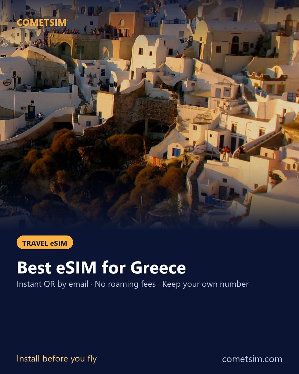 Greece travel eSIM – instant QR, no roaming fees