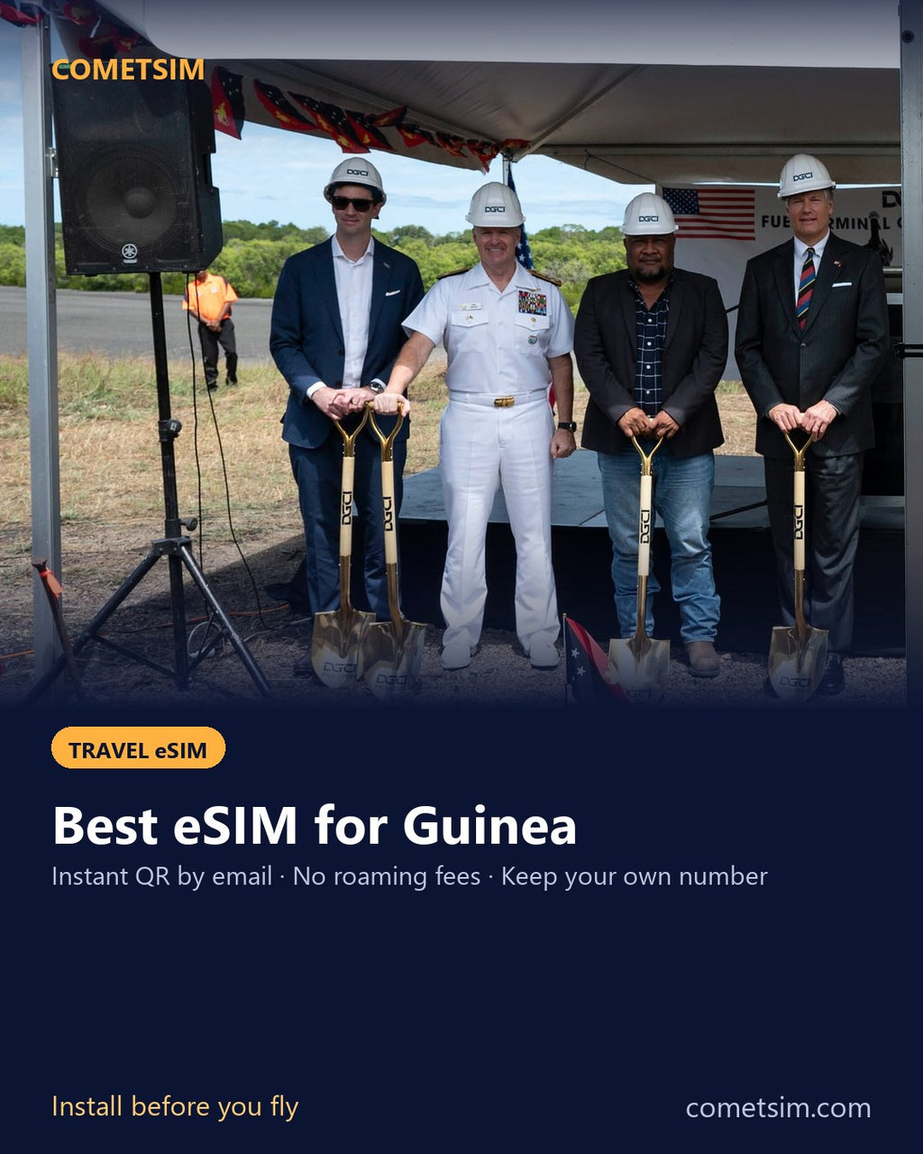 Guinea travel eSIM – instant QR, no roaming fees