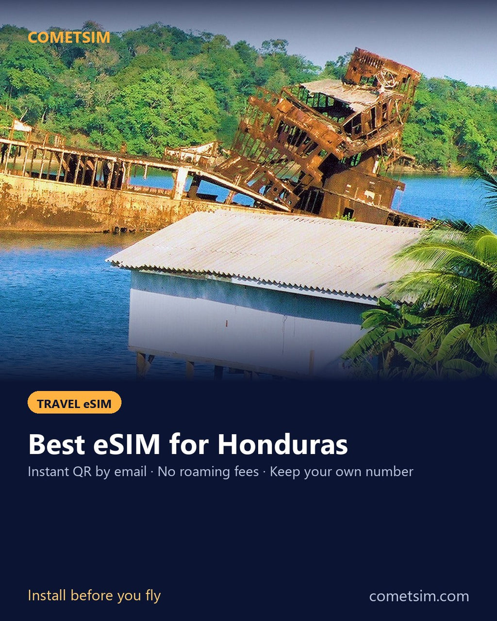 Honduras travel eSIM – instant QR, no roaming fees