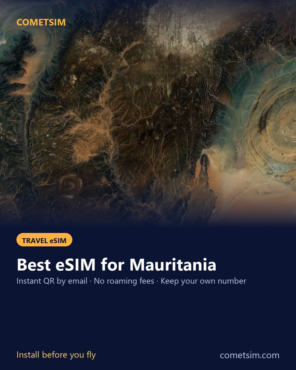 Mauritania travel eSIM – instant QR, no roaming fees