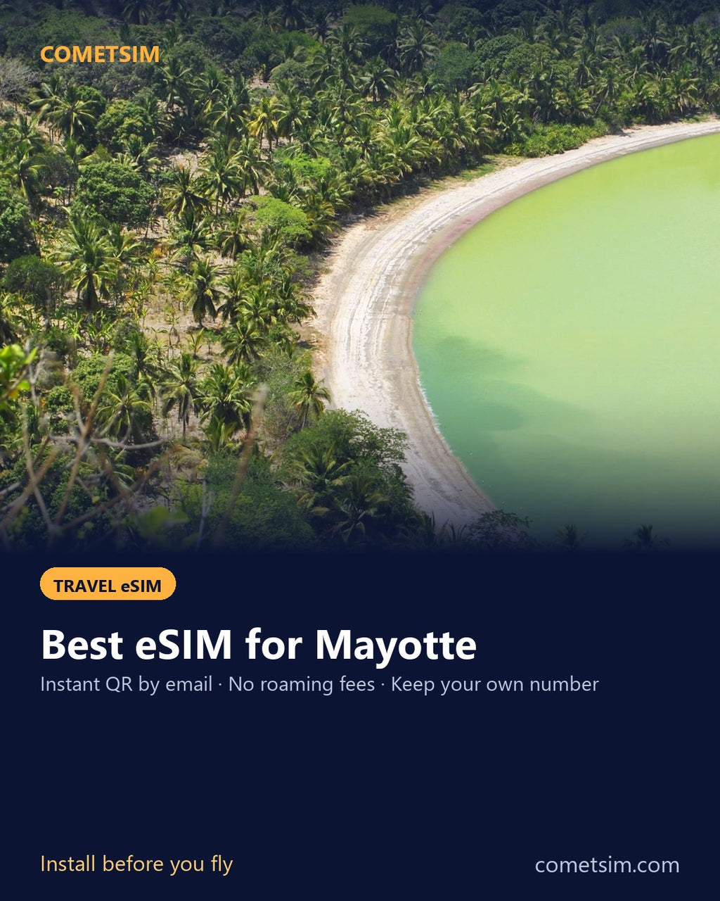 Mayotte travel eSIM – instant QR, no roaming fees