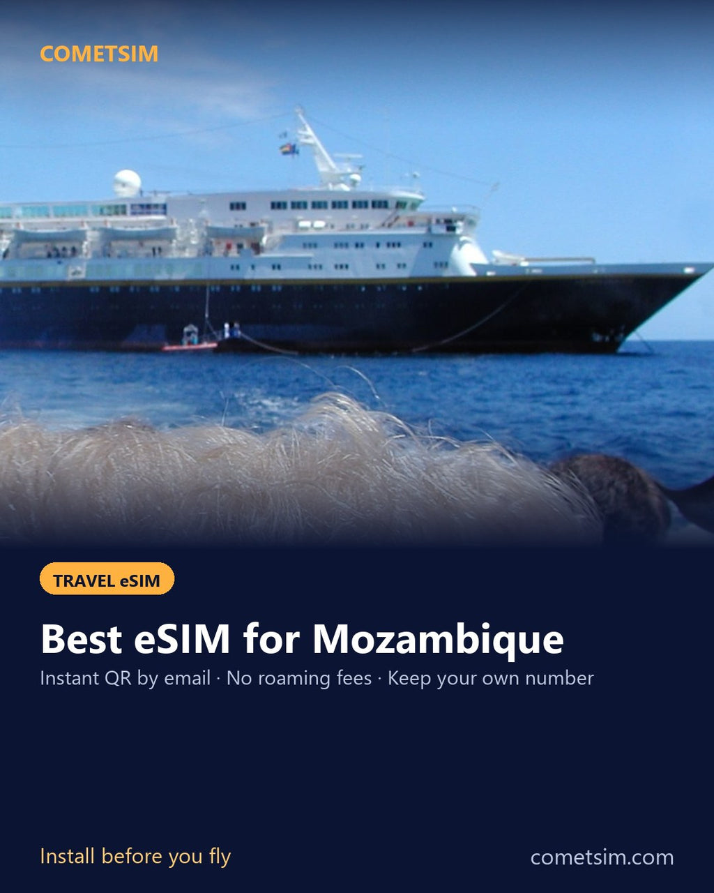 Mozambique travel eSIM – instant QR, no roaming fees