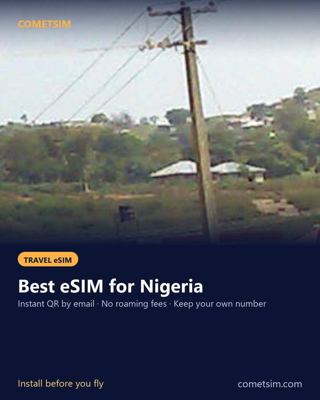 Nigeria travel eSIM – instant QR, no roaming fees