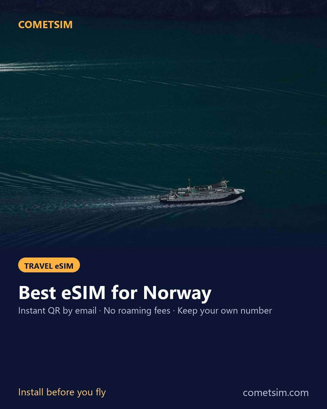 Norway travel eSIM – instant QR, no roaming fees