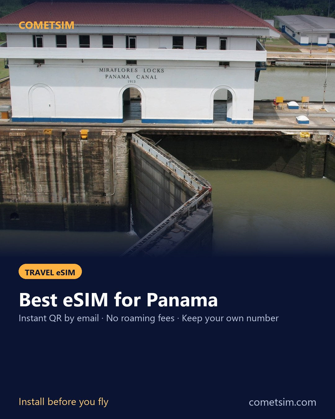 Panama travel eSIM – instant QR, no roaming fees